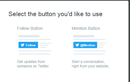 add twitter button to website