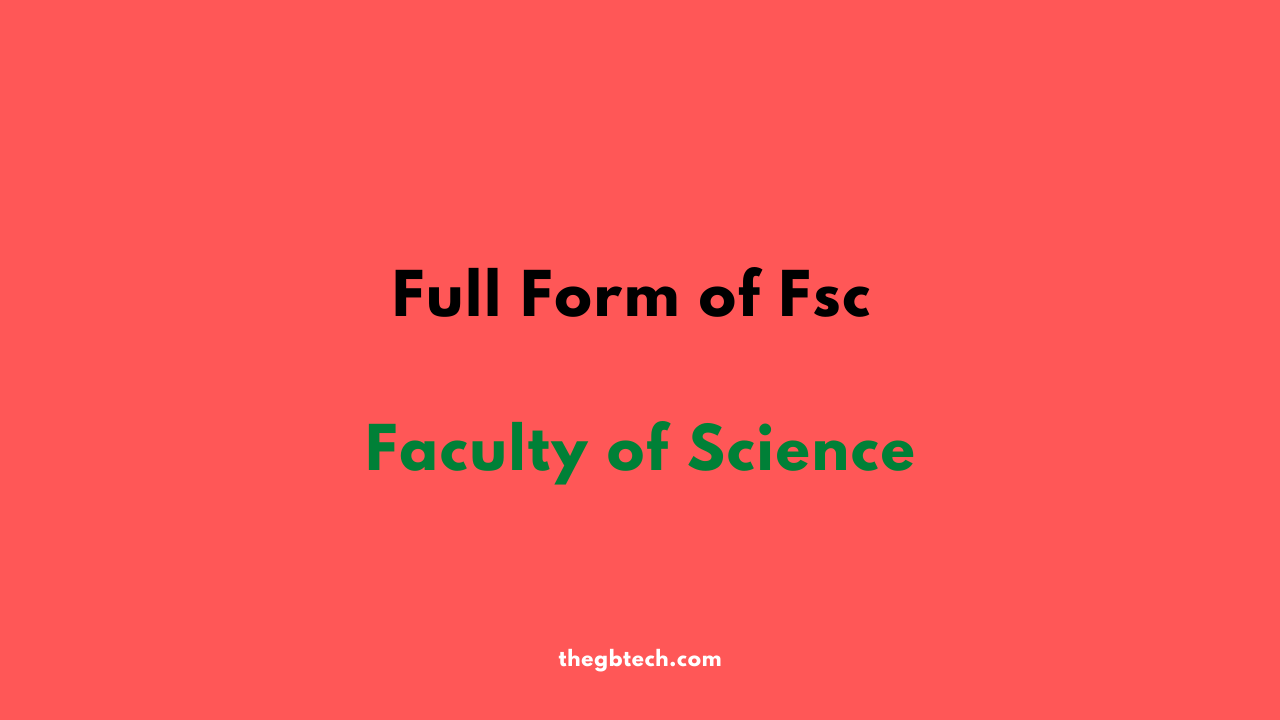 Fsc Stand for or full form of fsc